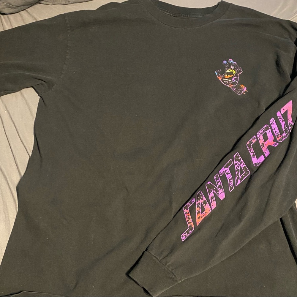 Santa Cruz Black Long Sleeve Shirt